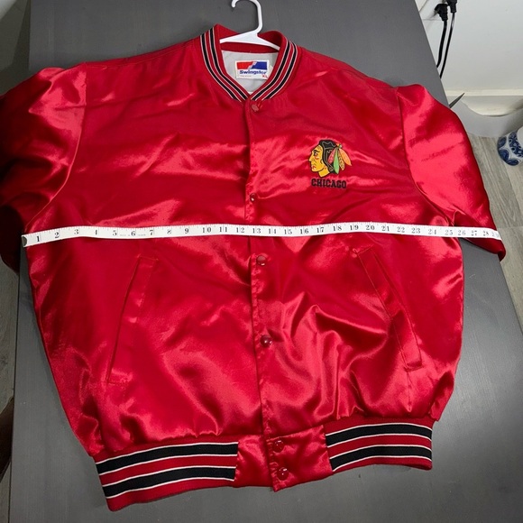 Vintage NHL Swingster Chicago Blackhawks Swingster Satin Jacket - Picture 7 of 8